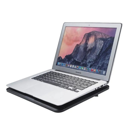N128 Work Game Dual Fan Laptop Cooling Pad Heat Dissipation Holder with LED Light by buy2fix