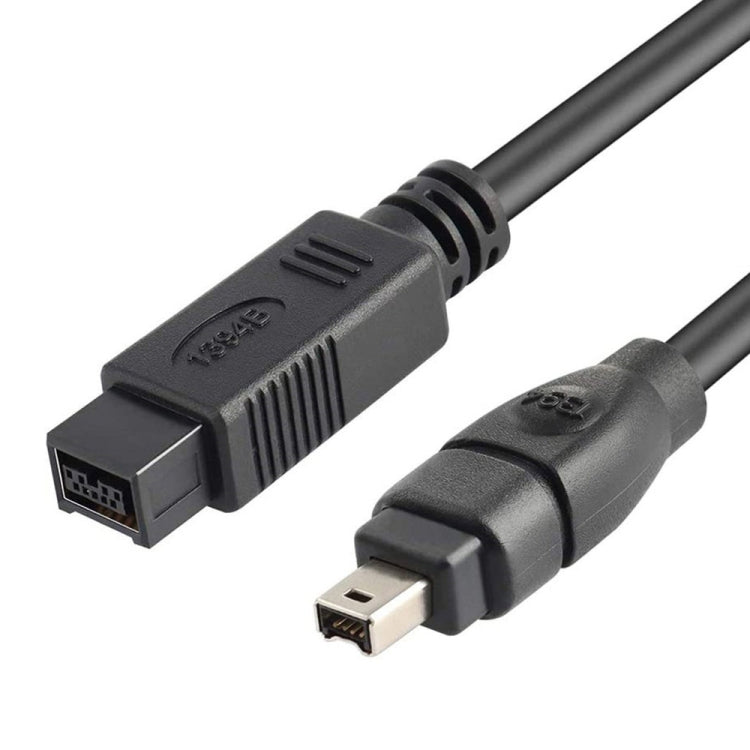 JUNSUNMAY FireWire High Speed Premium DV 800 9 Pin Male To FireWire 400 4 Pin Male IEEE 1394 Cable, Length:4.5m - 1394 Series by JUNSUNMAY | Online Shopping UK | buy2fix