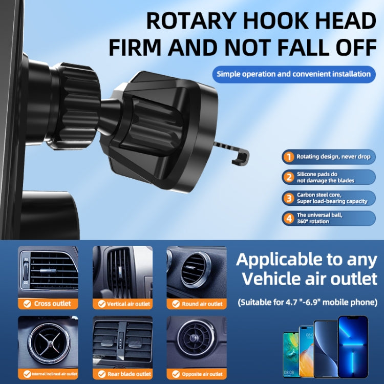 Q7 Magnetic Wireless Fast Charging Car Mobile Phone Charger Bracket with Start Button (Silver) by buy2fix