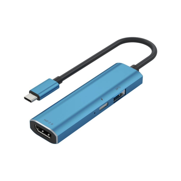 V264 3 in 1 USB-C / Type-C to USB3.0 + PD3.0 + HD2.0 3-Ports Multi Splitter Adapter OTG HUB - USB HUB by buy2fix | Online Shopping UK | buy2fix