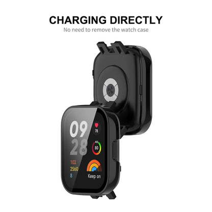 For Redmi Watch 3 ENKAY Hat-Prince Full Coverage PC Frame + Tempered Glass Film Watch Case(Green) by ENKAY