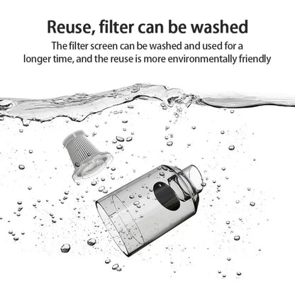 Q8 LED Light Wireless Portable Handheld Car Foldable 9000Pa Suction Vacuum Cleaner(Green) by buy2fix