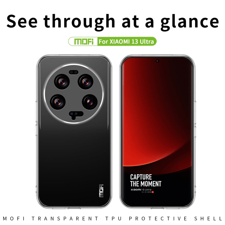 For Xiaomi 13 Ultra MOFI Ming Series Ultra-thin TPU Phone Case(Transparent) - 13 Ultra Cases by MOFI | Online Shopping UK | buy2fix
