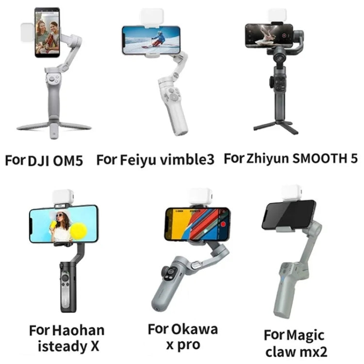 GBL01 LED Gimbal Light Camera Fill Light Double Lamp by buy2fix