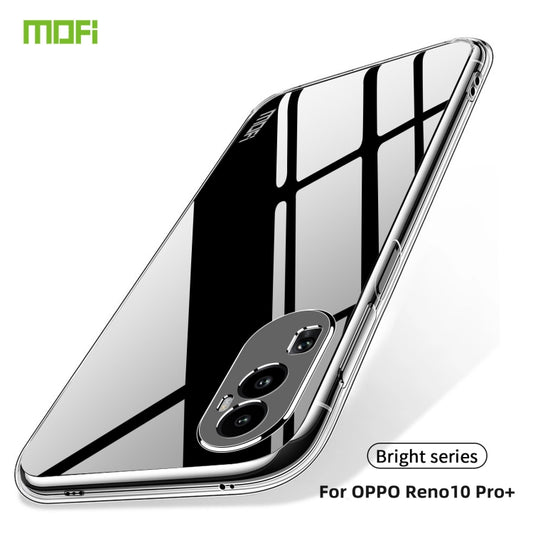 For OPPO Reno10 Pro+ MOFI Ming Series Transparent Ultra-thin TPU Phone Case(Transparent) by MOFI