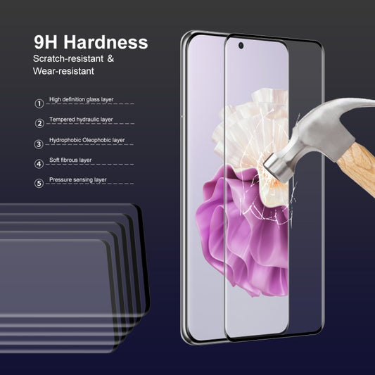 For Huawei P60 Pro / Art ENKAY 3D Curved Full Glue Hot Bending Tempered Glass Full Film by ENKAY