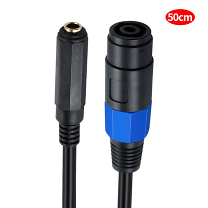 JUNSUNMAY Speakon Female to 6.35mm Female Audio Speaker Adapter Cable, Length: 50cm - Microphone Audio Cable & Connector by JUNSUNMAY | Online Shopping UK | buy2fix