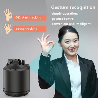 YUNTENG T7 360 Degree Rotation Desktop Smart PTZ Support Automatic Tracking(Black + White) - Handheld Gimbals by buy2fix | Online Shopping UK | buy2fix