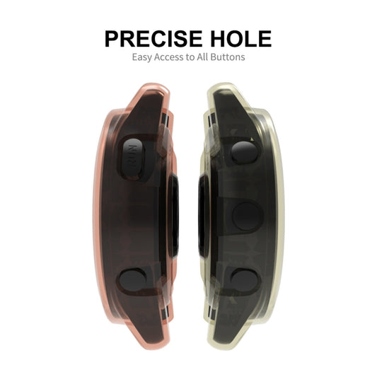 For Garmin Forerunner 965 ENKAY Hat-Prince Transparent TPU Frame Drop Protection Case(Blue) by ENKAY