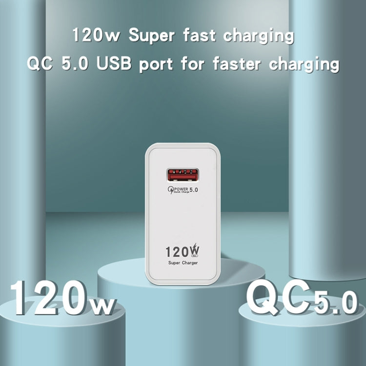 120W USB Super Fast Charging Charger Suitable for Xiaomi 12 / 12 Pro and Huawei / vivo, Plug Size:UK Plug - USB Charger by buy2fix | Online Shopping UK | buy2fix
