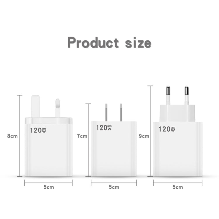 120W USB Super Fast Charging Charger Suitable for Xiaomi 12 / 12 Pro and Huawei / vivo, Plug Size:UK Plug - USB Charger by buy2fix | Online Shopping UK | buy2fix