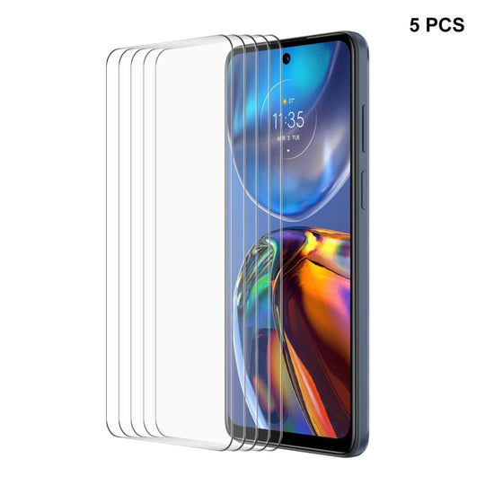 For Motorola Moto E32 5pcs ENKAY 0.26mm 9H 2.5D High Aluminum-silicon Tempered Glass Film