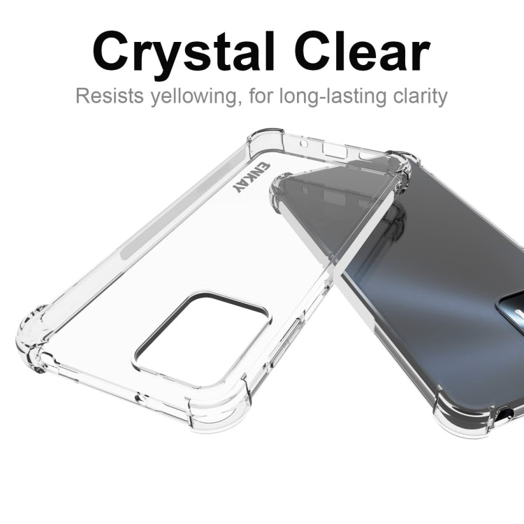 For Motorola Moto G23 4G ENKAY Transparent TPU Shockproof Phone Case with Glass Film - Motorola Cases by ENKAY | Online Shopping UK | buy2fix