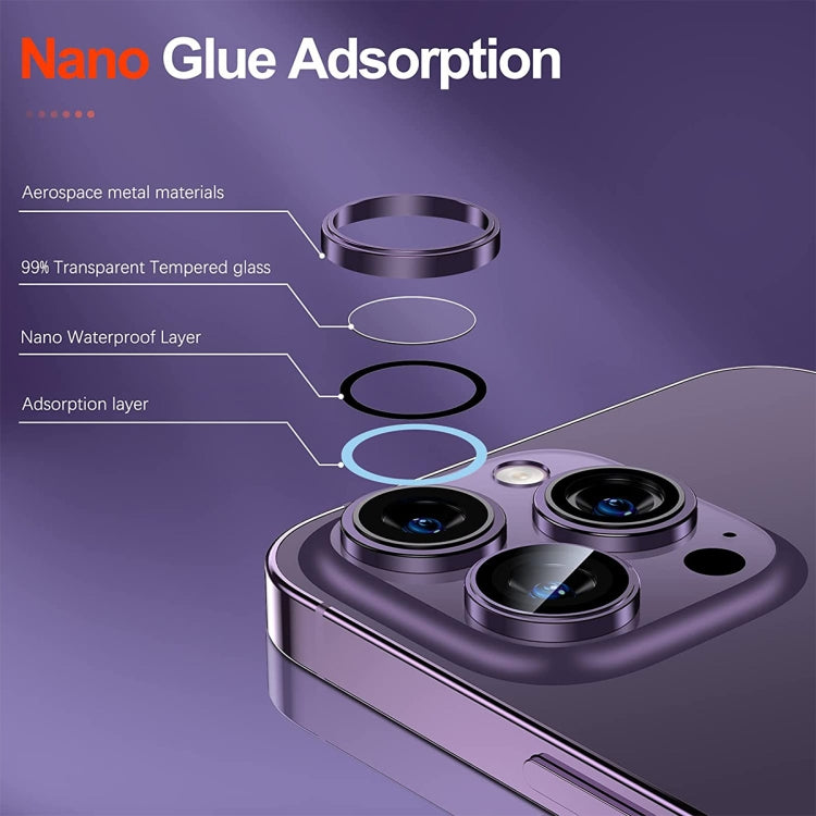 For iPhone 15 / 15 Plus ENKAY AR Anti-reflection Camera Lens Glass Full Film(Blue) - iPhone 15 Plus Tempered Glass by ENKAY | Online Shopping UK | buy2fix