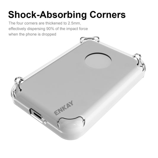 For MagSafe Battery Pack ENKAY Hat-Prince Transparent TPU Shockproof Phone Case by ENKAY