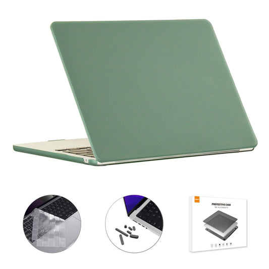 For MacBook Air 15.3 A2941 ENKAY US Version 3 in 1 Matte Protective Case with TPU Keyboard Film & Anti-dust Plugs(Dark Green) - MacBook Air Cases by ENKAY | Online Shopping UK | buy2fix