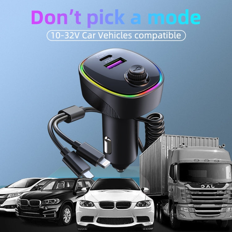 K11 Portable USB + Type-C PD Car Charger Phone Tablet Fast Charging Adapter - Car Charger by buy2fix | Online Shopping UK | buy2fix
