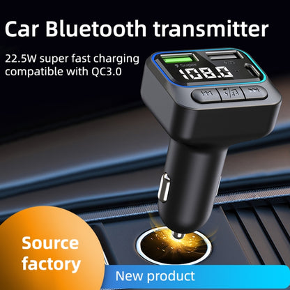 C40 Type-C + Dual USB QC3.0 Car Charger Bluetooth Hands-free Call Adapter Car MP3 Music Player - Car Charger by buy2fix | Online Shopping UK | buy2fix