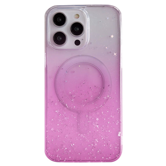 For iPhone 13 Pro MagSafe Glitter Hybrid Clear TPU Phone Case(Pink) - iPhone 13 Pro Cases by buy2fix | Online Shopping UK | buy2fix