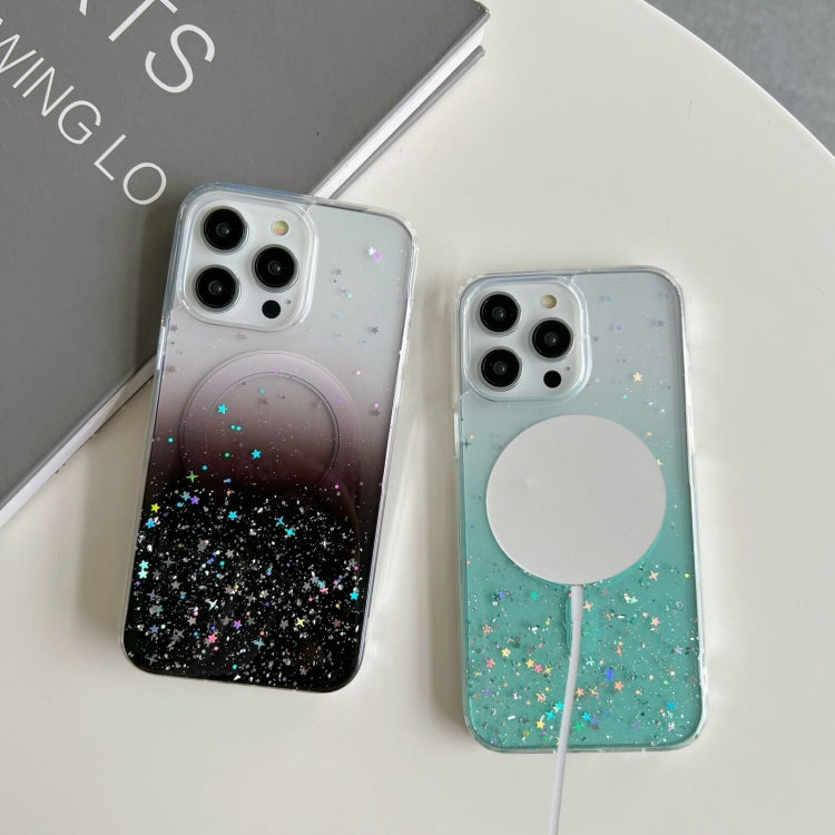 For iPhone 11 Pro Glitter MagSafe Hybrid Clear TPU Phone Case(Pink) by buy2fix