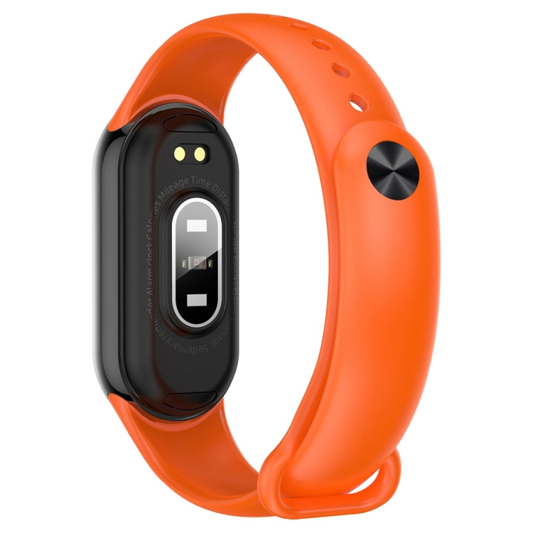 M8 1.14 inch IP68 Waterproof Color Screen Smart Watch,Support  Heart Rate / Blood Pressure / Blood Oxygen / Blood Sugar Monitoring(Orange) - Smart Wristbands by buy2fix | Online Shopping UK | buy2fix