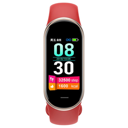 M8 1.14 inch IP68 Waterproof Color Screen Smart Watch,Support  Heart Rate / Blood Pressure / Blood Oxygen / Blood Sugar Monitoring(Red) - Smart Wristbands by buy2fix | Online Shopping UK | buy2fix