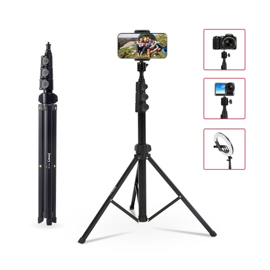 JMARY MT38 trépied de voyage support pour téléphone 1.68 m télescopique Vlogging support de trépied pour caméra