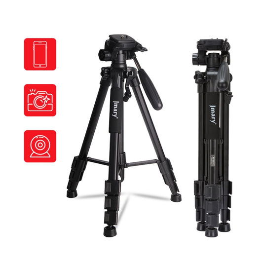 JMARY KP2234 Telescopic Aluminum Alloy SLR Camera Phone Live Streaming Photography Tripod(Red) by Jmary
