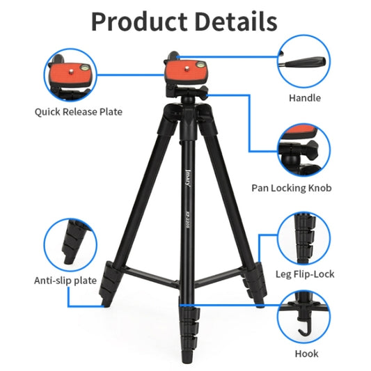 JMARY KP2205 Travel Tripod Mobile Phone Holder Telescopic Camera Mount Tripod Stand by Jmary