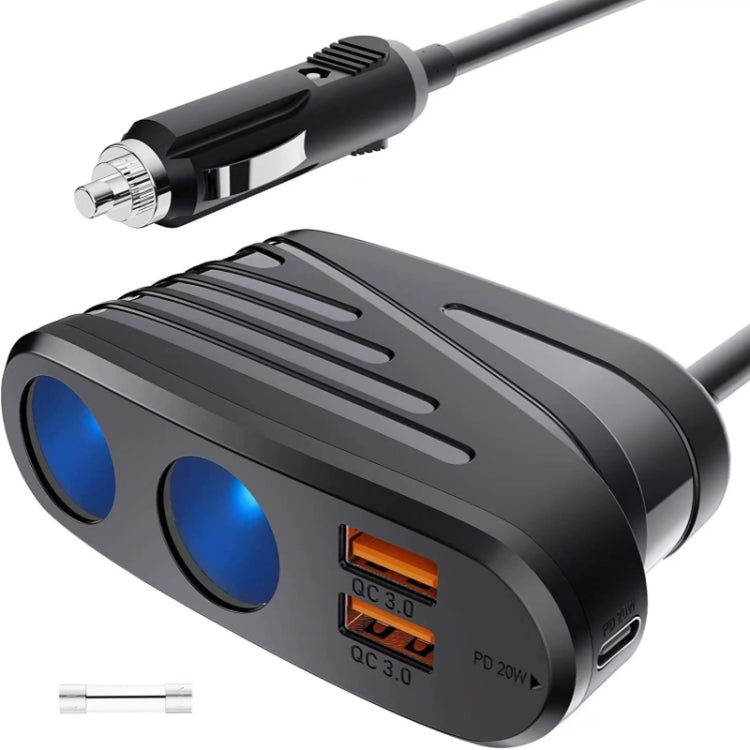 TR-31 PD 18W High Power Type-C + Dual USB QC 3.0 Fast Charger - Car Charger by buy2fix | Online Shopping UK | buy2fix