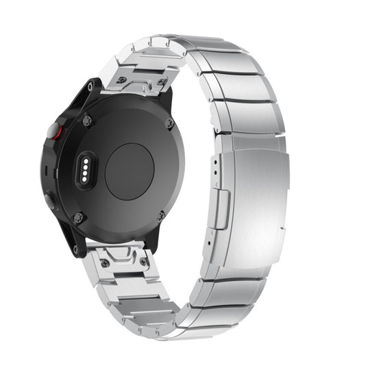 For Garmin Tactix 7 Titanium Alloy Quick Release 26mm Watch Band(Sliver)