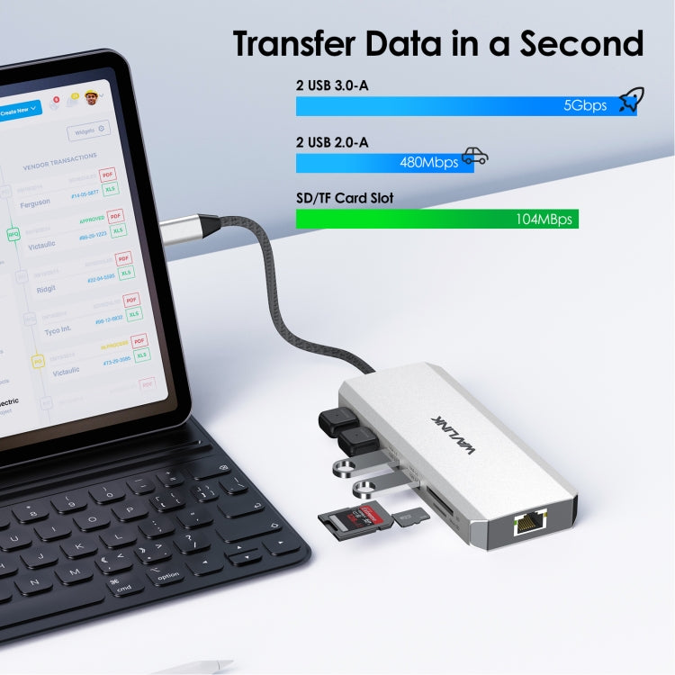 Wavlink UMD303 4K HDMI Multiport Adapter USB-C HUB Triple Monitor 12-in-1 Laptop Docking Station - USB HUB by buy2fix | Online Shopping UK | buy2fix