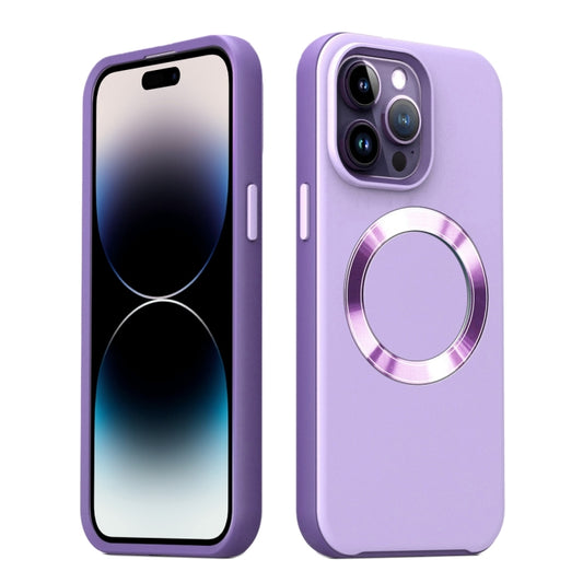 For iPhone 15 Pro Max CD Pattern Magsafe PC Phone Case(Purple) - iPhone 15 Pro Max Cases by buy2fix | Online Shopping UK | buy2fix