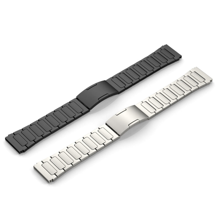 For Samsung Galaxy Watch3 45mm 22mm I-Shaped Titanium Alloy Watch Band(Sliver) - Watch Bands by buy2fix | Online Shopping UK | buy2fix