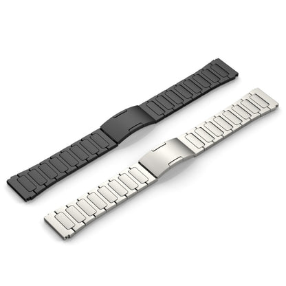 For Garmin Forerunner 265 22mm I-Shaped Titanium Alloy Watch Band(Grey) - Watch Bands by buy2fix | Online Shopping UK | buy2fix