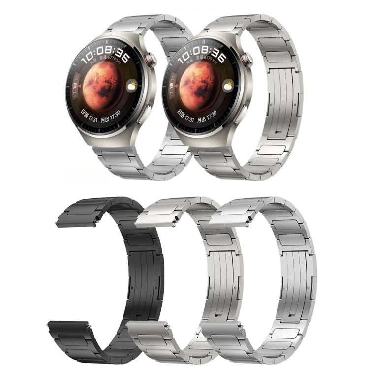 For Xiaomi MI Watch S1 22mm I-Shaped Titanium Alloy Watch Band(Grey) - Watch Bands by buy2fix | Online Shopping UK | buy2fix