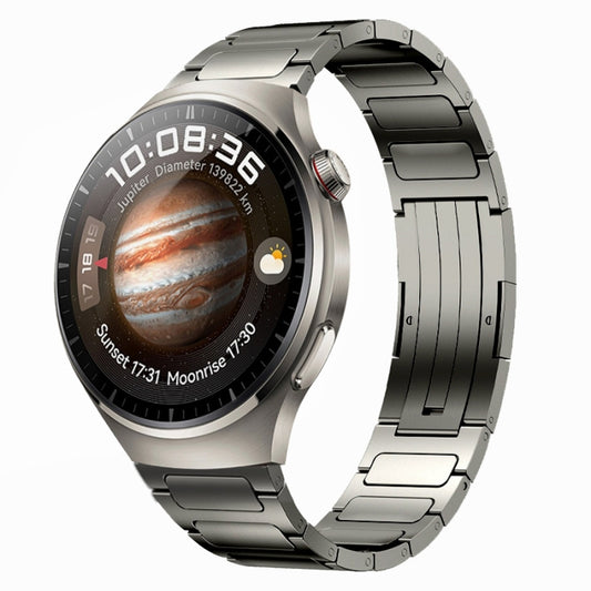 For Huawei Watch 4 22mm I-Shaped Titanium Alloy Watch Band(Grey) - Watch Bands by buy2fix | Online Shopping UK | buy2fix