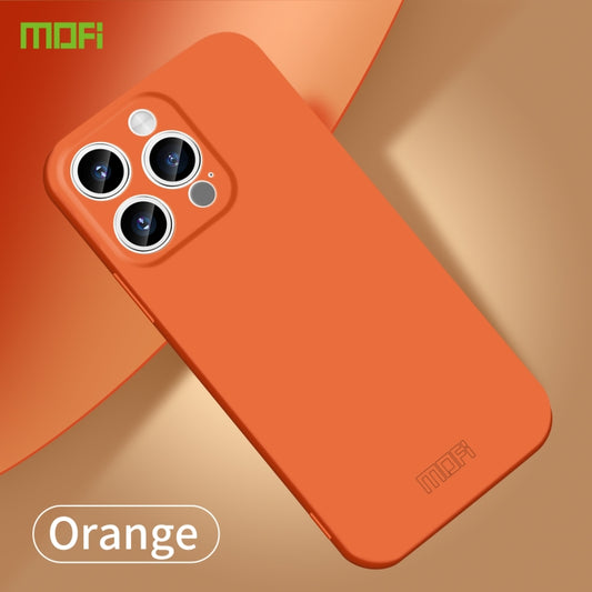 For iPhone 15 Pro MOFI Qin Series Skin Feel All-inclusive PC Phone Case(Orange) by MOFI