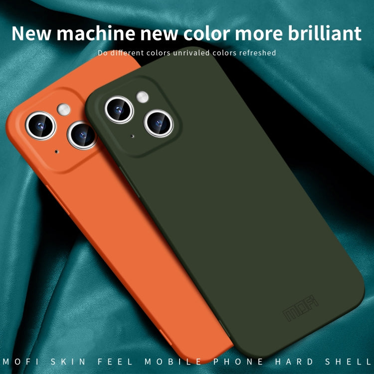 For iPhone 15 MOFI Qin Series Skin Feel All-inclusive PC Phone Case(Beige) by MOFI