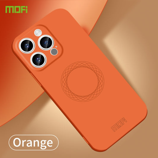 For iPhone 15 Pro Max MOFI Qin Series Skin Feel All-inclusive Silicone Phone Case(Orange) by MOFI