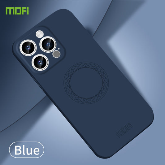 For iPhone 15 Pro MOFI Qin Series Skin Feel All-inclusive Silicone Phone Case(Blue) by MOFI