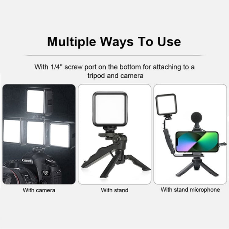 VLOGLITE T49 Portable LED Video Light 5600K Photography Photo Lighting Panel Mini Fill Lamp -  by buy2fix | Online Shopping UK | buy2fix