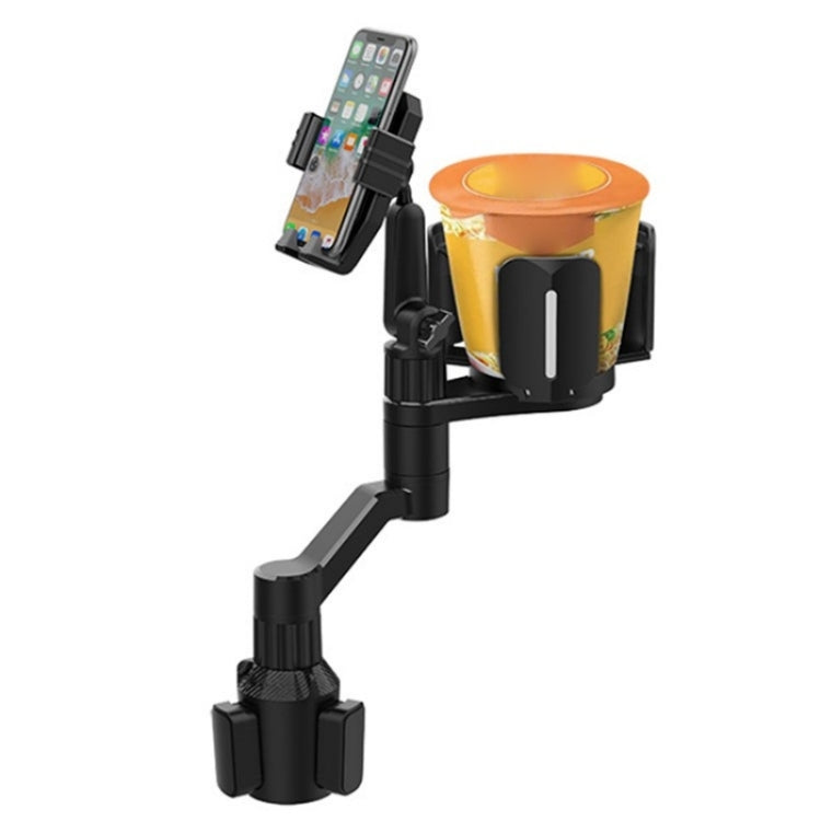 D08 With Adjustable Snack Cup Cup Holder Phone Mount For Car Phone Clamping Mount Holder(Grey) - Car Drink Holders by buy2fix | Online Shopping UK | buy2fix