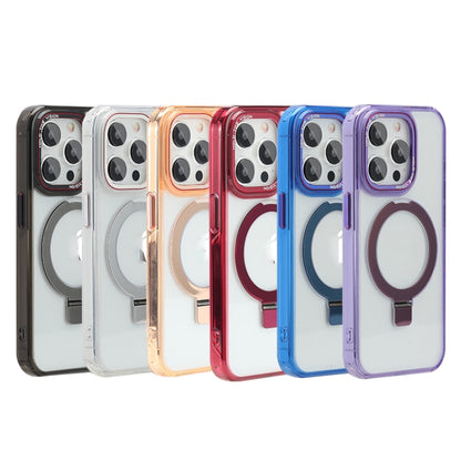 For iPhone 13 Pro Starlink Stand Clear Magsafe Phone Case(Purple) - iPhone 13 Pro Cases by buy2fix | Online Shopping UK | buy2fix