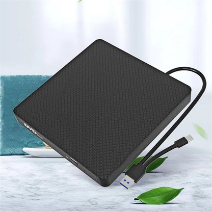 XD009 External CD Reader VCD Burner Ultra-thin Design Laptop Computer USB 3.0+Type-C DVD Drive - Rewritable Drive by buy2fix | Online Shopping UK | buy2fix