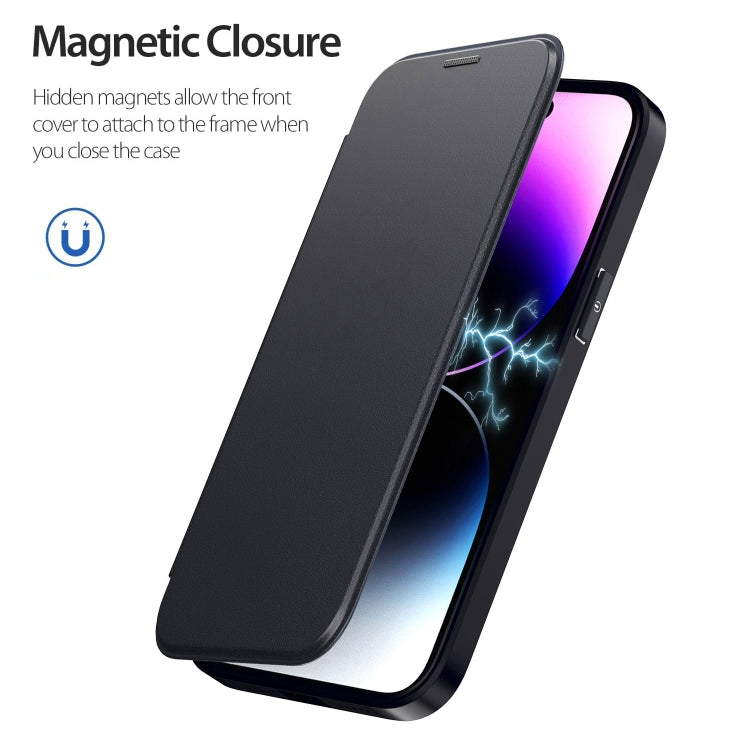 For iPhone 11 Pro Max RFID Blocking Adsorption Flip MagSafe Leather Phone Case(Blue) by buy2fix