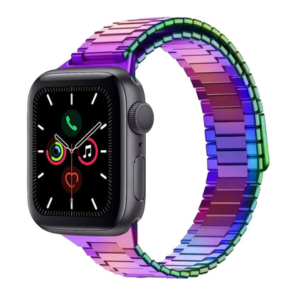For Apple Watch Series 5 44mm Bamboo Magnetic Stainless Steel Metal Watch Strap(Color) by buy2fix