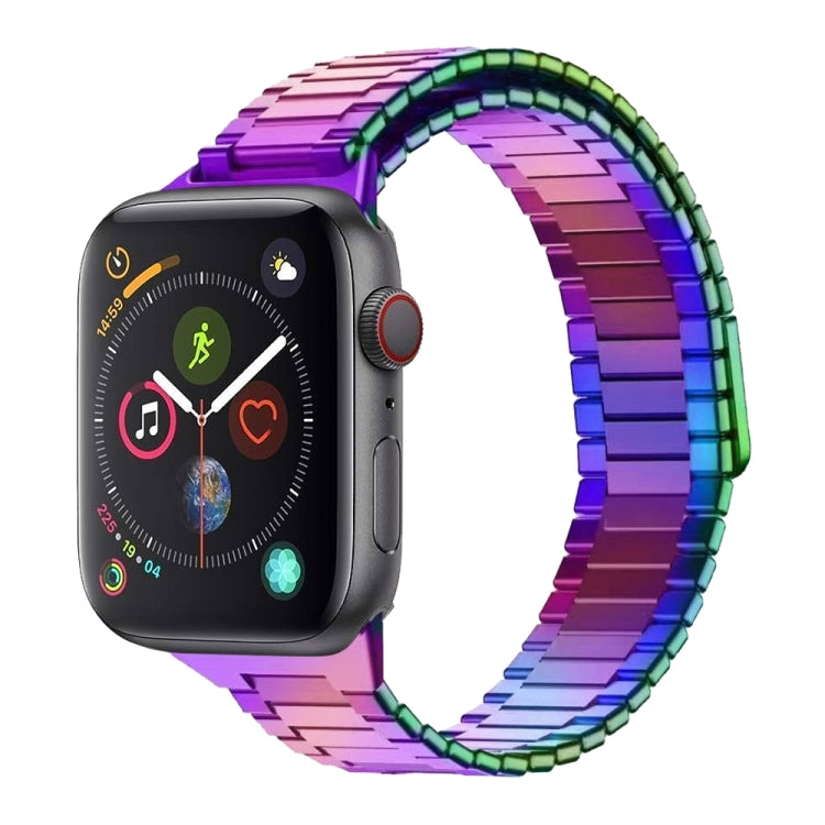 For Apple Watch Series 4 44mm Bamboo Magnetic Stainless Steel Metal Watch Strap(Color) by buy2fix