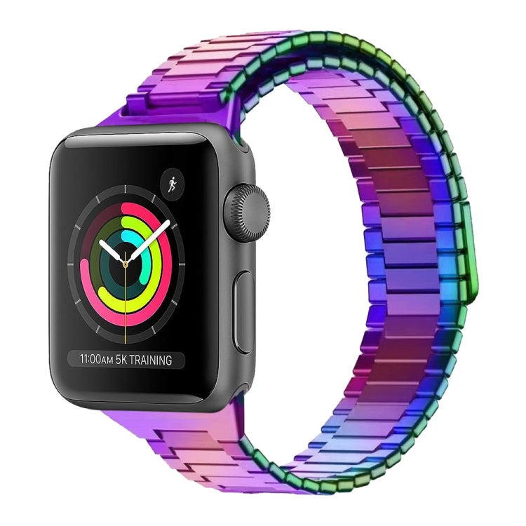 For Apple Watch Series 3 42mm Bamboo Magnetic Stainless Steel Metal Watch Strap(Color) by buy2fix