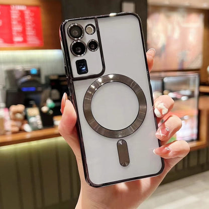 For Samsung Galaxy S20 Ultra 5G MagSafe Electroplating TPU Phone Case(Black) by buy2fix